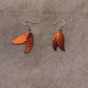 Feather earrings